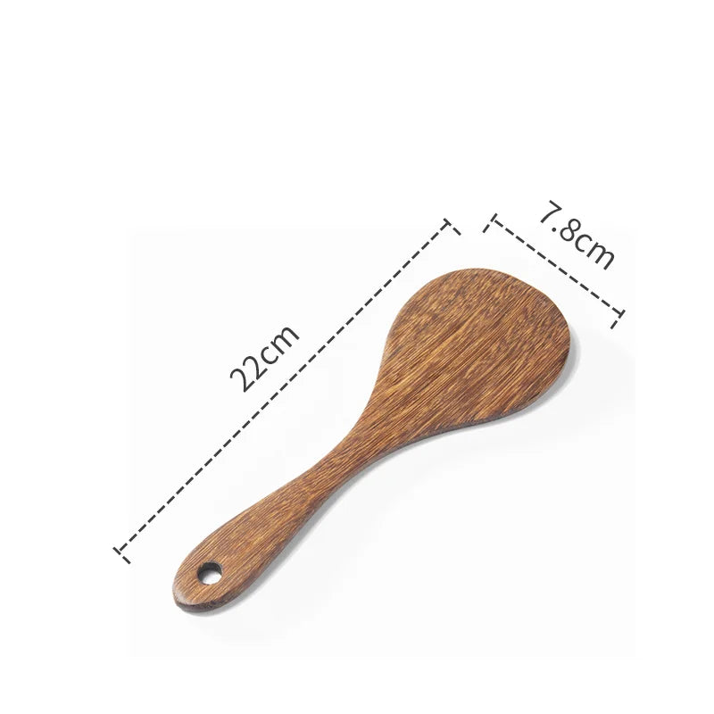 DecorBites™ Kitchen Utensils Set with Wooden Handles