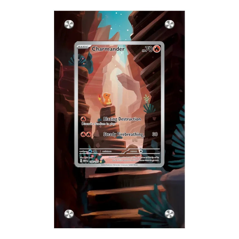Pokemon Self-Made Acrylic Cartoon Anime Peripheral Articuno Mewtwo Charizard Gengar Wobbuffet Psyduck Kingdra Card Display Stand