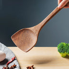 DecorBites™ Kitchen Utensils Set with Wooden Handles