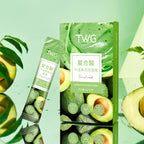 12 piece avocado bubble facial mask set - deep cleansing and moisturizing with glycerin, suitable for all skin types