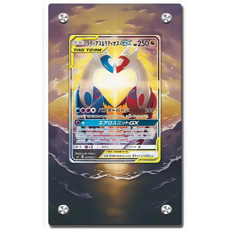 Pokemon Self-Made Acrylic Cartoon Anime Peripheral Articuno Mewtwo Charizard Gengar Wobbuffet Psyduck Kingdra Card Display Stand
