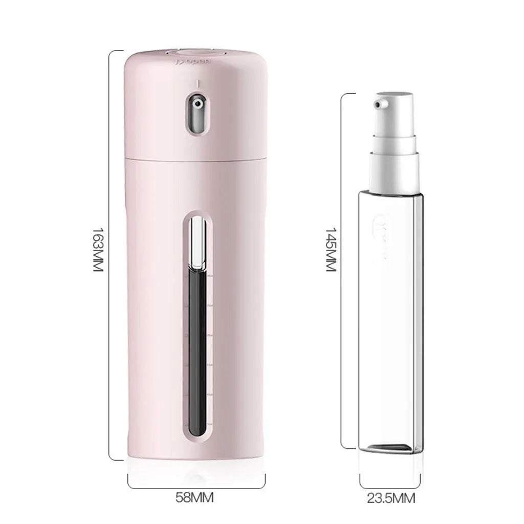 4-in-1 Travel Dispenser Bottle – Refillable Leak-Proof Shampoo, Lotion & Body Wash Container