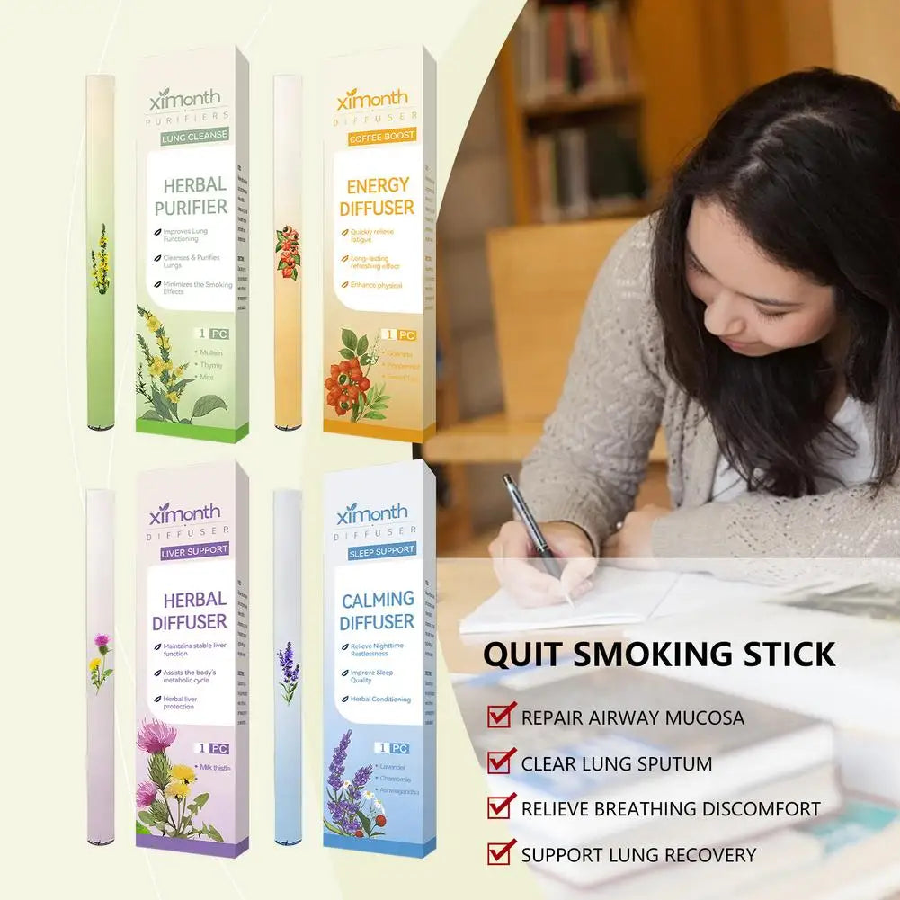 Herbal Aromatherapy Inhaler Diffuser Pen for Relaxation and Calm Breathing