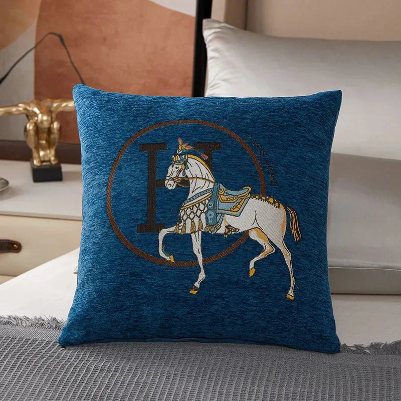 DecorBites™ Cotton Home Logo Pillow Cover – Decorative Throw