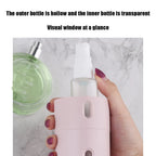 4-in-1 Travel Dispenser Bottle – Refillable Leak-Proof Shampoo, Lotion & Body Wash Container