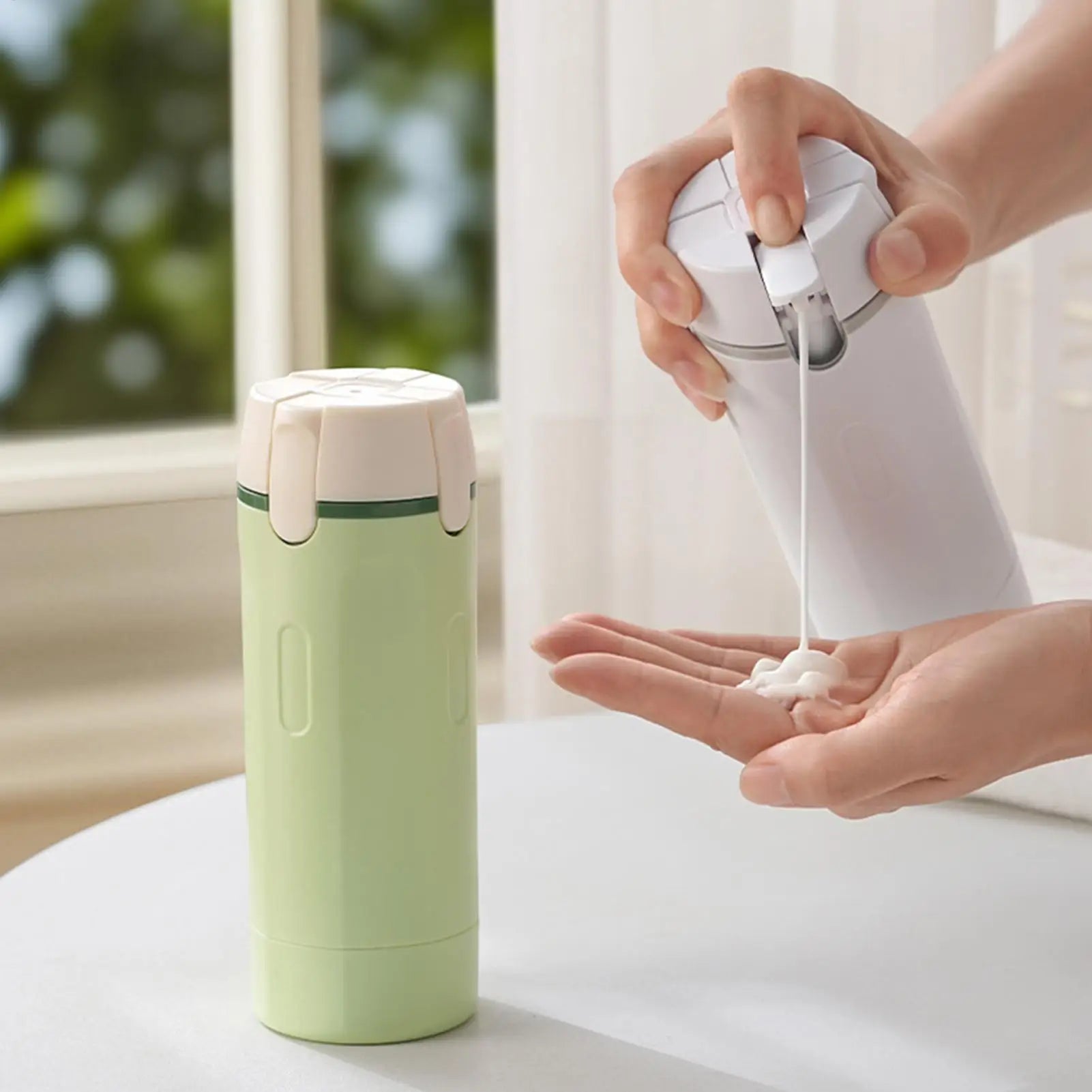 4-in-1 Travel Refillable Dispenser Bottles – Leak-Proof Portable Toiletry & Cosmetic Container