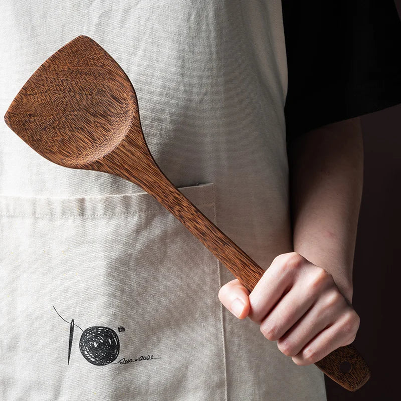 DecorBites™ Kitchen Utensils Set with Wooden Handles