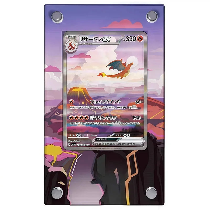 Pokemon Self-Made Acrylic Cartoon Anime Peripheral Articuno Mewtwo Charizard Gengar Wobbuffet Psyduck Kingdra Card Display Stand
