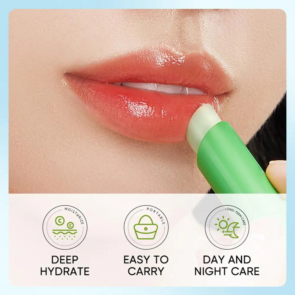 Aloe Vera Hydrating Lip Balm with Vitamin Essence | Moisturizing Repair Lipstick for Soft, Smooth Lips