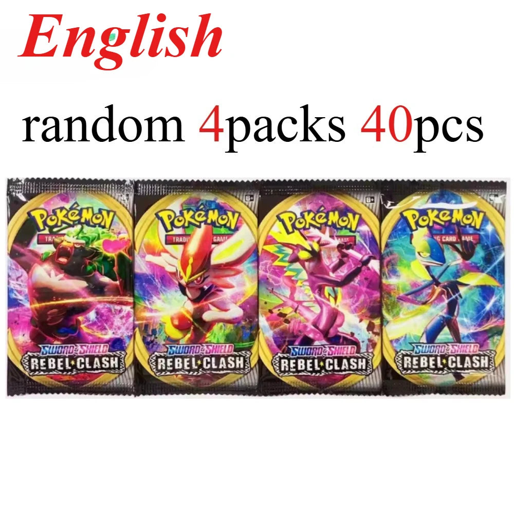 40 Pcs Pokemon Card Prismatic 151 Evolutions English Booster Battle Pokemon Card Game Carte Trading Collection Cards Gift