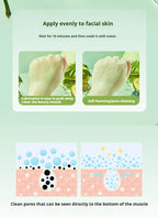 12 piece avocado bubble facial mask set - deep cleansing and moisturizing with glycerin, suitable for all skin types