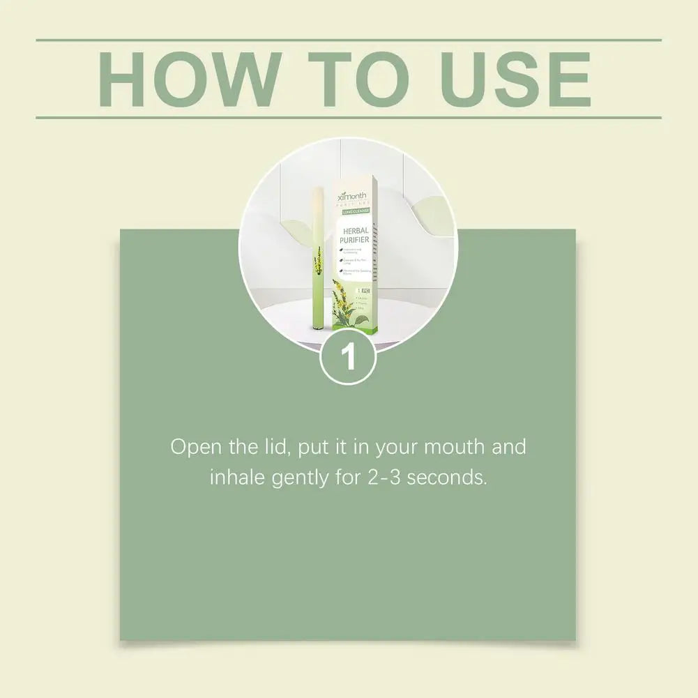 Herbal Aromatherapy Inhaler Diffuser Pen for Relaxation and Calm Breathing