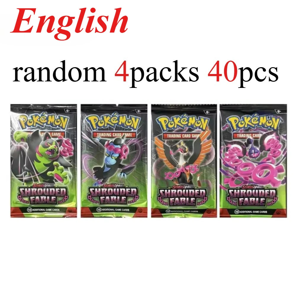 40 Pcs Pokemon Card Prismatic 151 Evolutions English Booster Battle Pokemon Card Game Carte Trading Collection Cards Gift