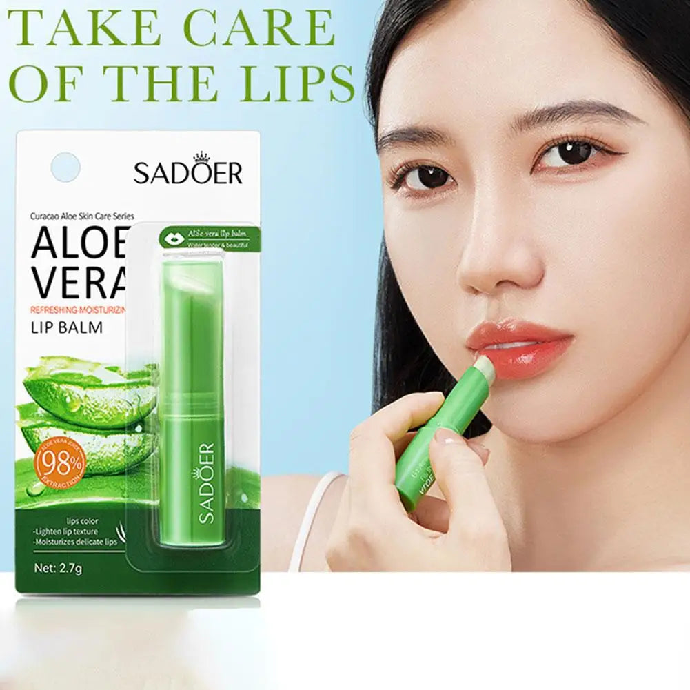 Aloe Vera Hydrating Lip Balm with Vitamin Essence | Moisturizing Repair Lipstick for Soft, Smooth Lips