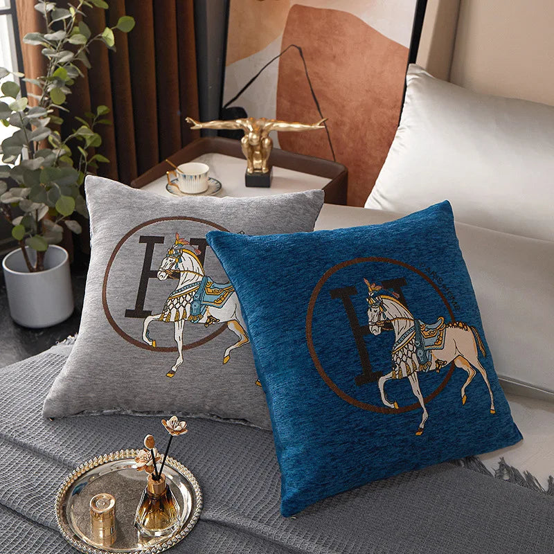 DecorBites™ Cotton Home Logo Pillow Cover – Decorative Throw