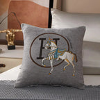DecorBites™ Cotton Home Logo Pillow Cover – Decorative Throw