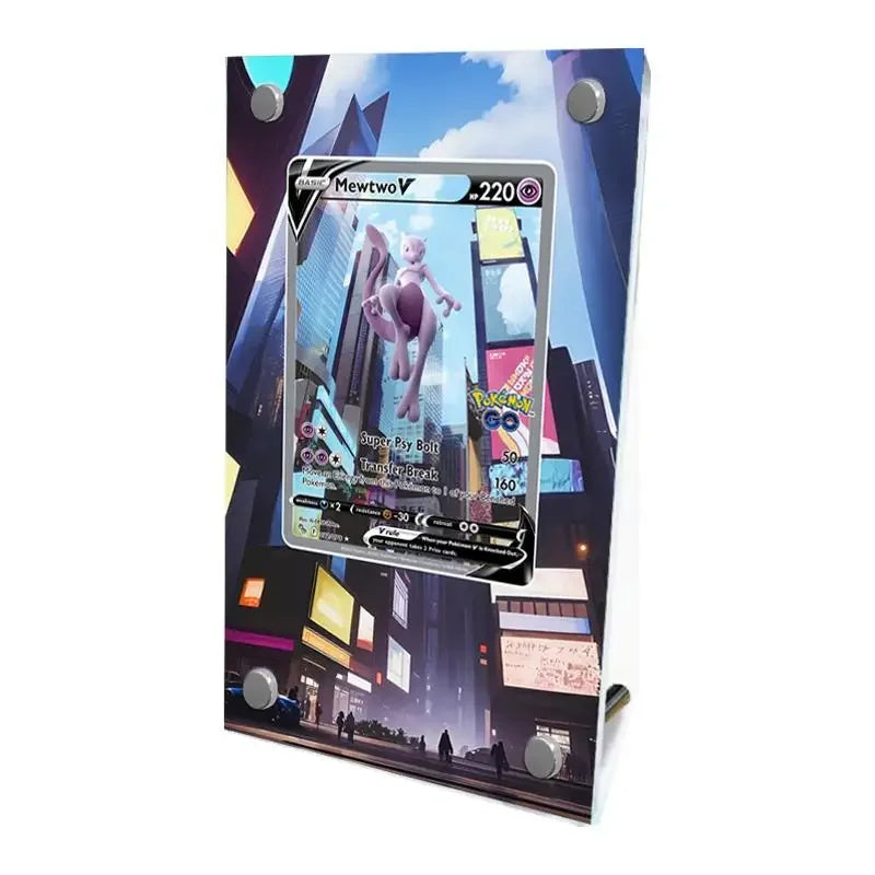 Pokemon Self-Made Acrylic Cartoon Anime Peripheral Articuno Mewtwo Charizard Gengar Wobbuffet Psyduck Kingdra Card Display Stand