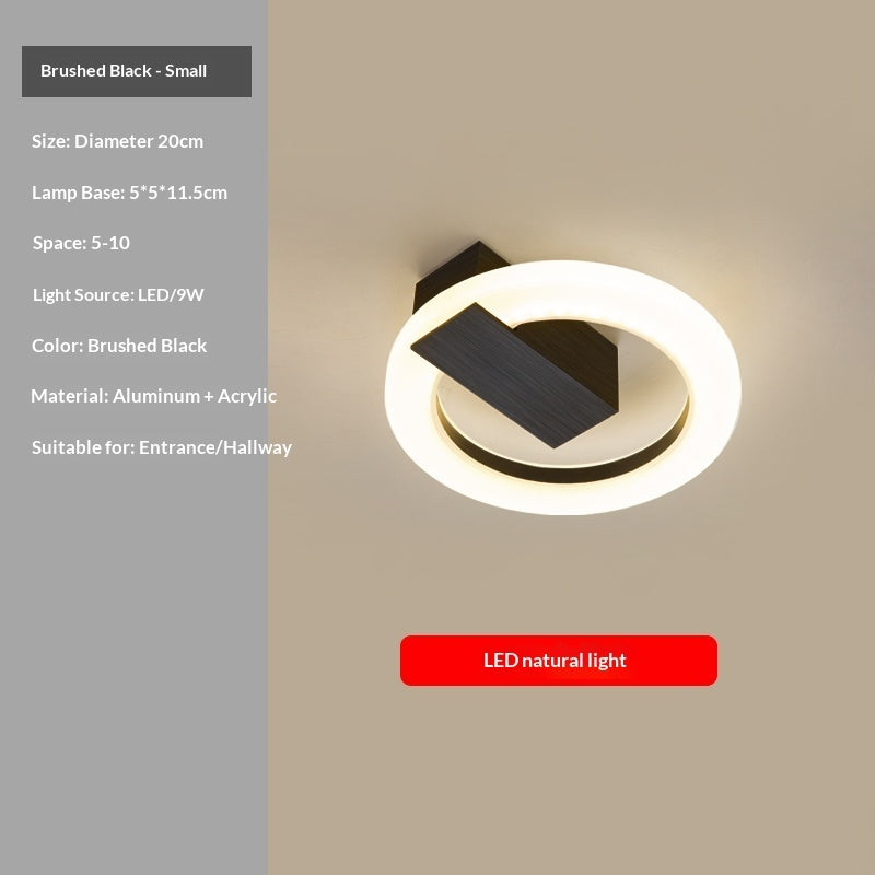 Postmodern LED Round Ceiling Light – Nordic Entryway Style