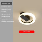 Postmodern LED Round Ceiling Light – Nordic Entryway Style