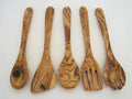 Olive Wood Utensil Set – 5 Piece Hand-Carved Kitchen Tools
