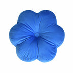 Xuyier Flower-Shaped Velvet Throw Pillow – Modern Black Decor