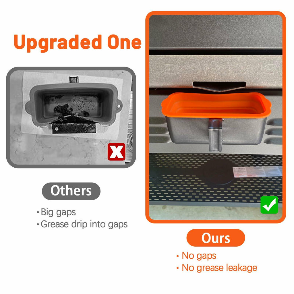 OFDMNY 4 Pcs Orange Silicone Grease Cup Liners for Blackstone 36 28 22 17 Inch