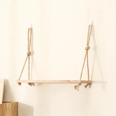 DecorBites™ Rustic Wood Floating Wall Shelves – Set of 3