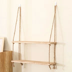 DecorBites™ Rustic Wood Floating Wall Shelves – Set of 3