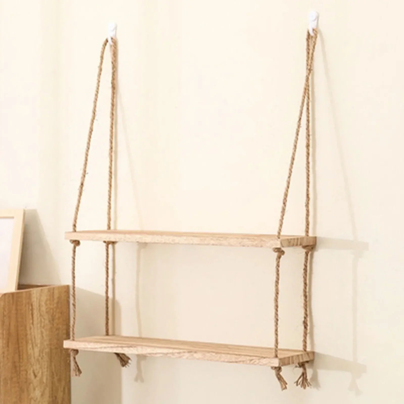 DecorBites™ Rustic Wood Floating Wall Shelves – Set of 3